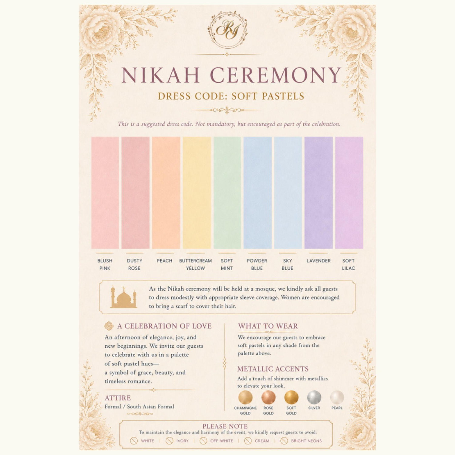 Nikah Dress Code