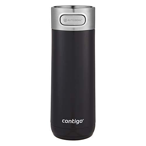 Contigo Luxe AUTOSEAL Vacuum-Insulated Travel Mug | Spill-Proof Coffee Mug with Stainless Steel THERMALOCK Double-Wall Insulation, 16 oz, Licorice