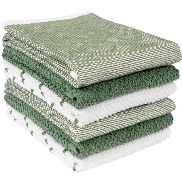 KAF Home Ayesha Curry Mixed Kitchen Towel Set | Set of 6 Terry Towels | Perfect for Spills, Drying Dishes, and Cooking