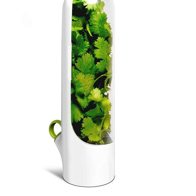 Herb Saver - Herb Keeper - Keeps Herbs Fresh for 3 Weeks - Produce Storage for Parsley, Cilantro, Thyme, Sage, Rosemary - by Prepara