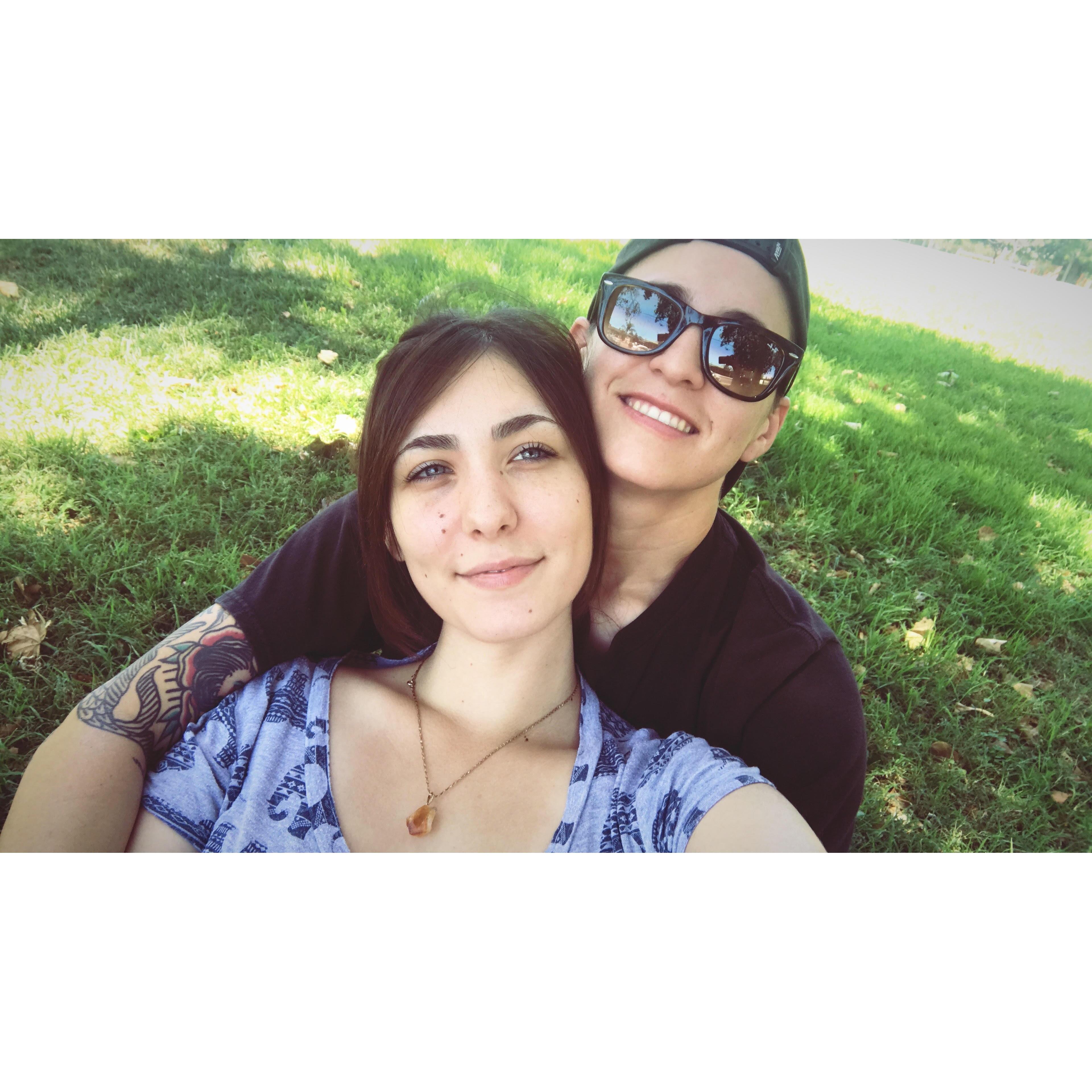 Picnic in the parks during our first year together.