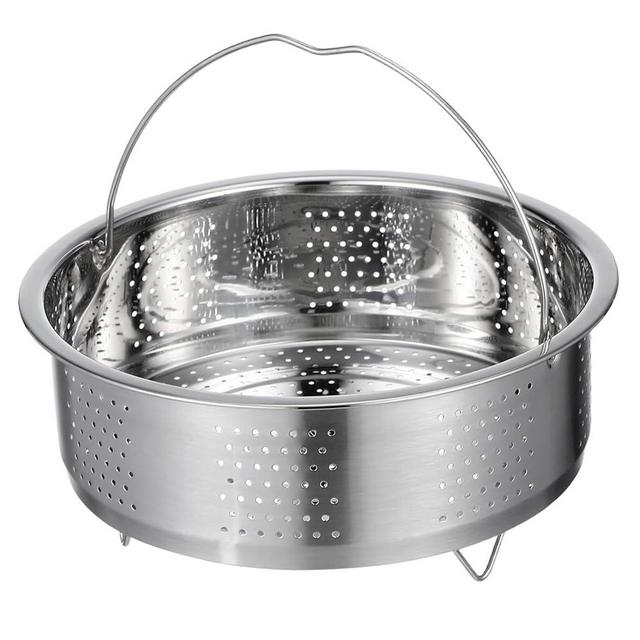 DOITOOL Stainless Steel Steamer Basket for Pot, 8.65inch/22cm Vegetable Steamer Basket Insert Steaming Rack with Handle, Vegetables Fruit Strainers and Colanders for Home Kitchen Cooking