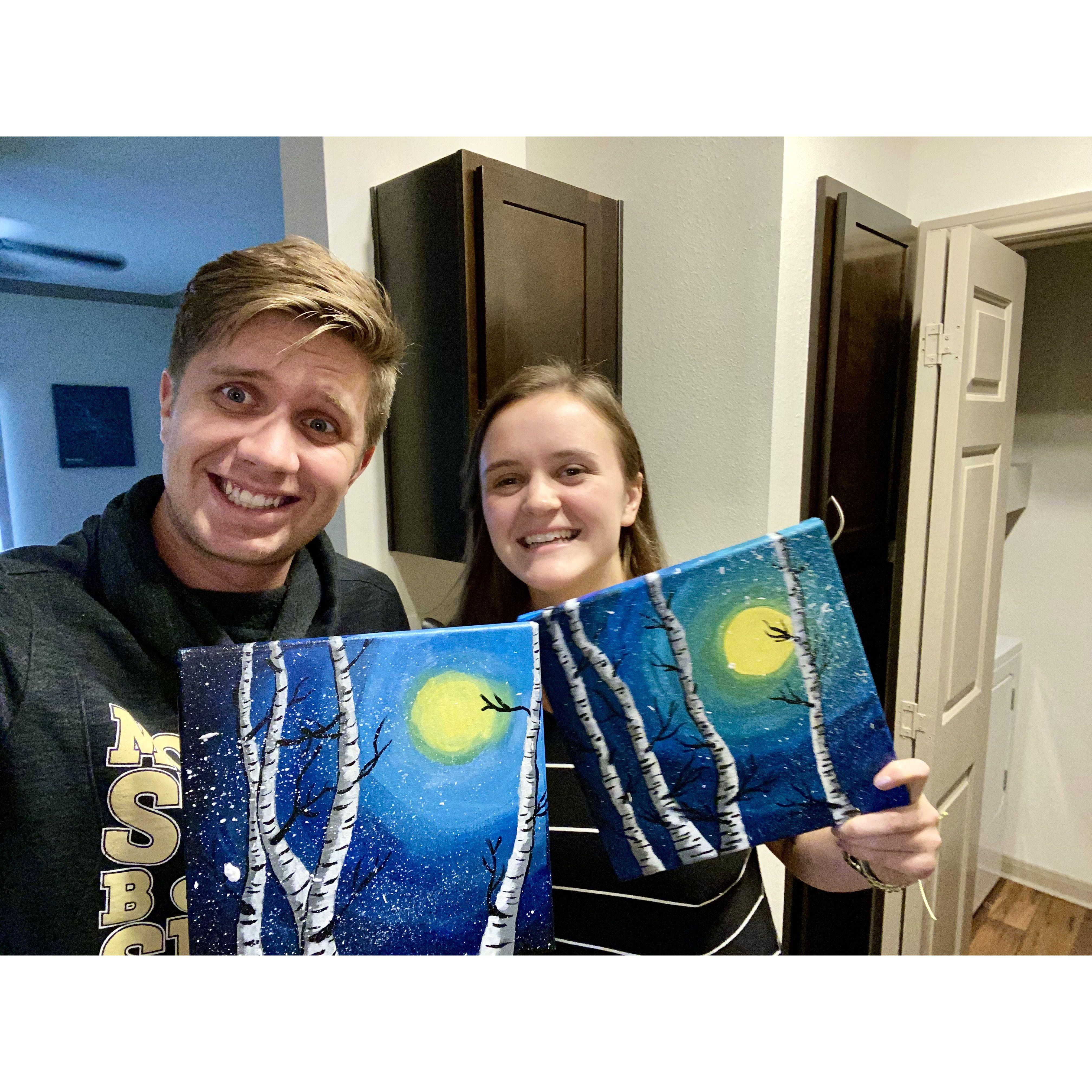 September 2020 - First time painting together