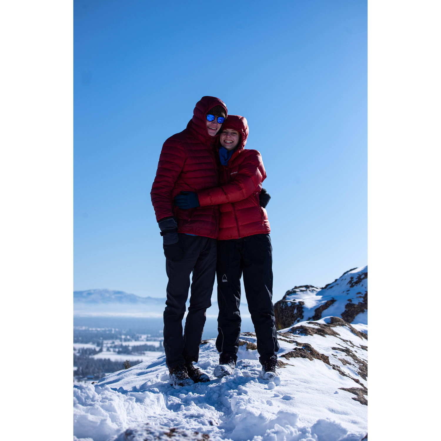First summit of Smith Rocks after Grant's surgery, Jan 2021