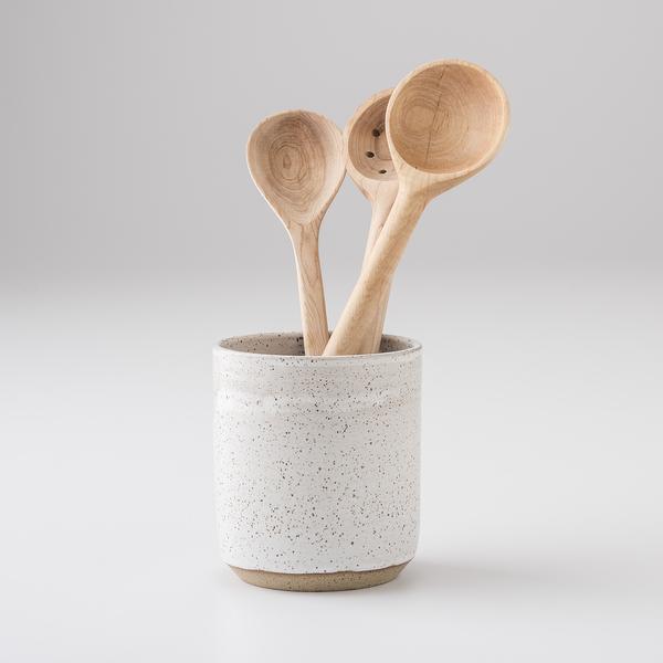 Speckled Stoneware Crock