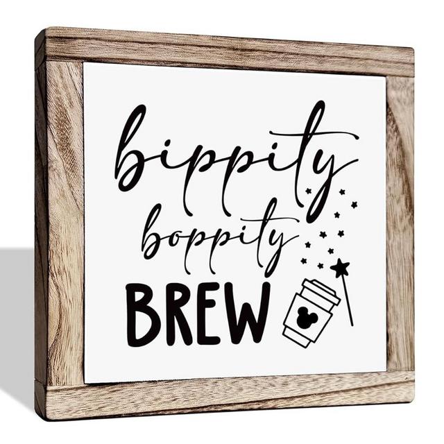 Disney Home Décor, Disney Kitchen, Bippity Boppity Sign, Coffee Décor, Coffee Bar Sign, Disney Kitchen Home Decor, Disney Coffee Bar Décor, Coffee Gift, Disney Office Décor, Disney Lover Gift 7.9inch