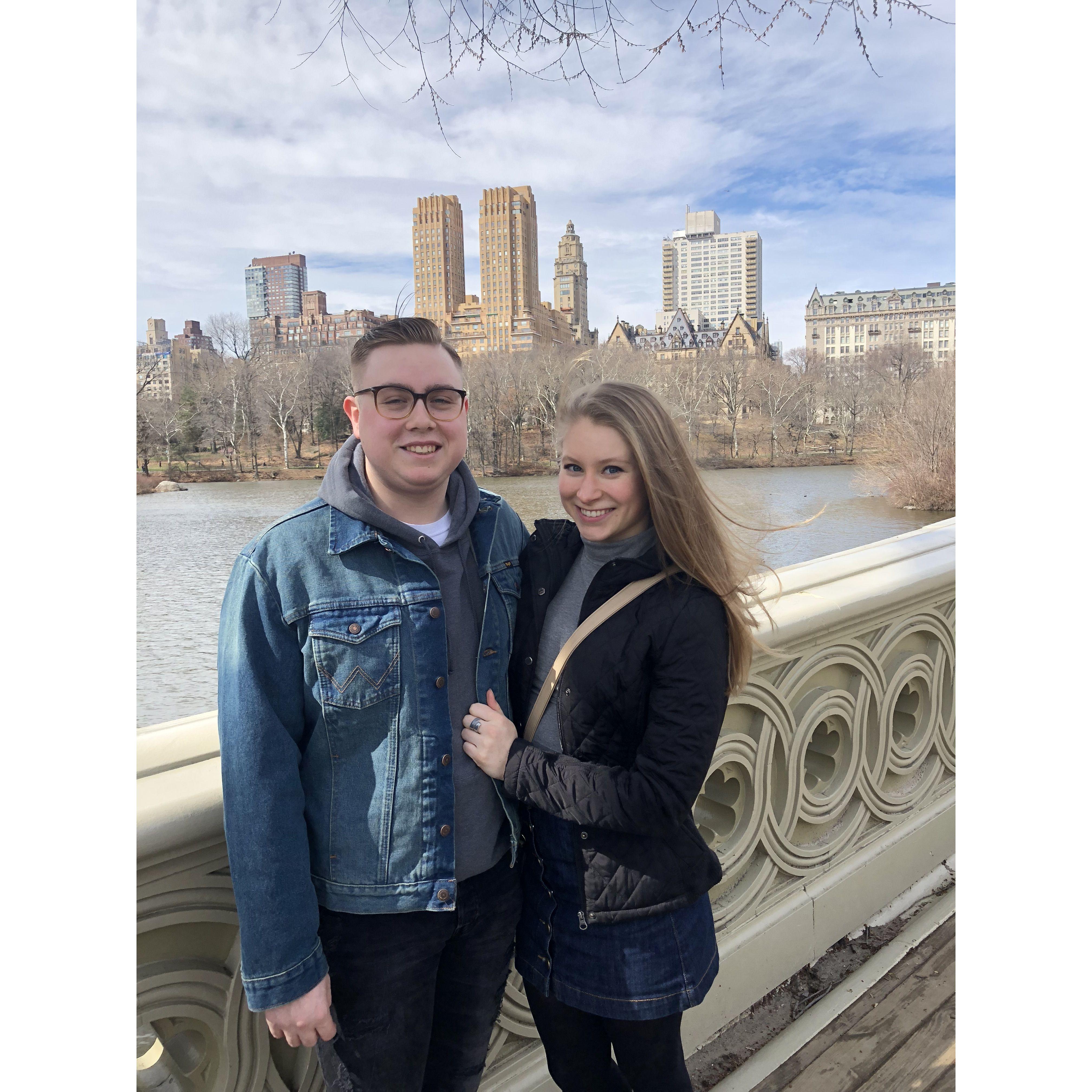 One of the countless visits to NYC while braving long-distance, 2018