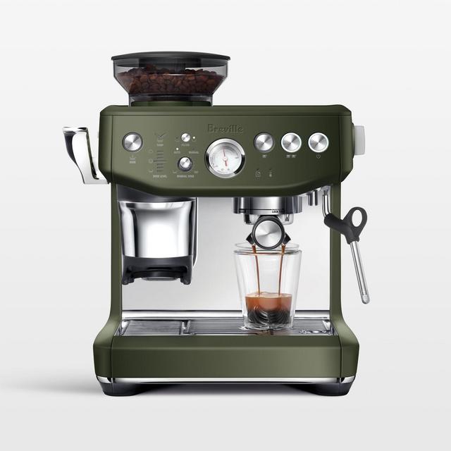 Breville ® Barista Express Impress Espresso Machine in Olive Tapenade