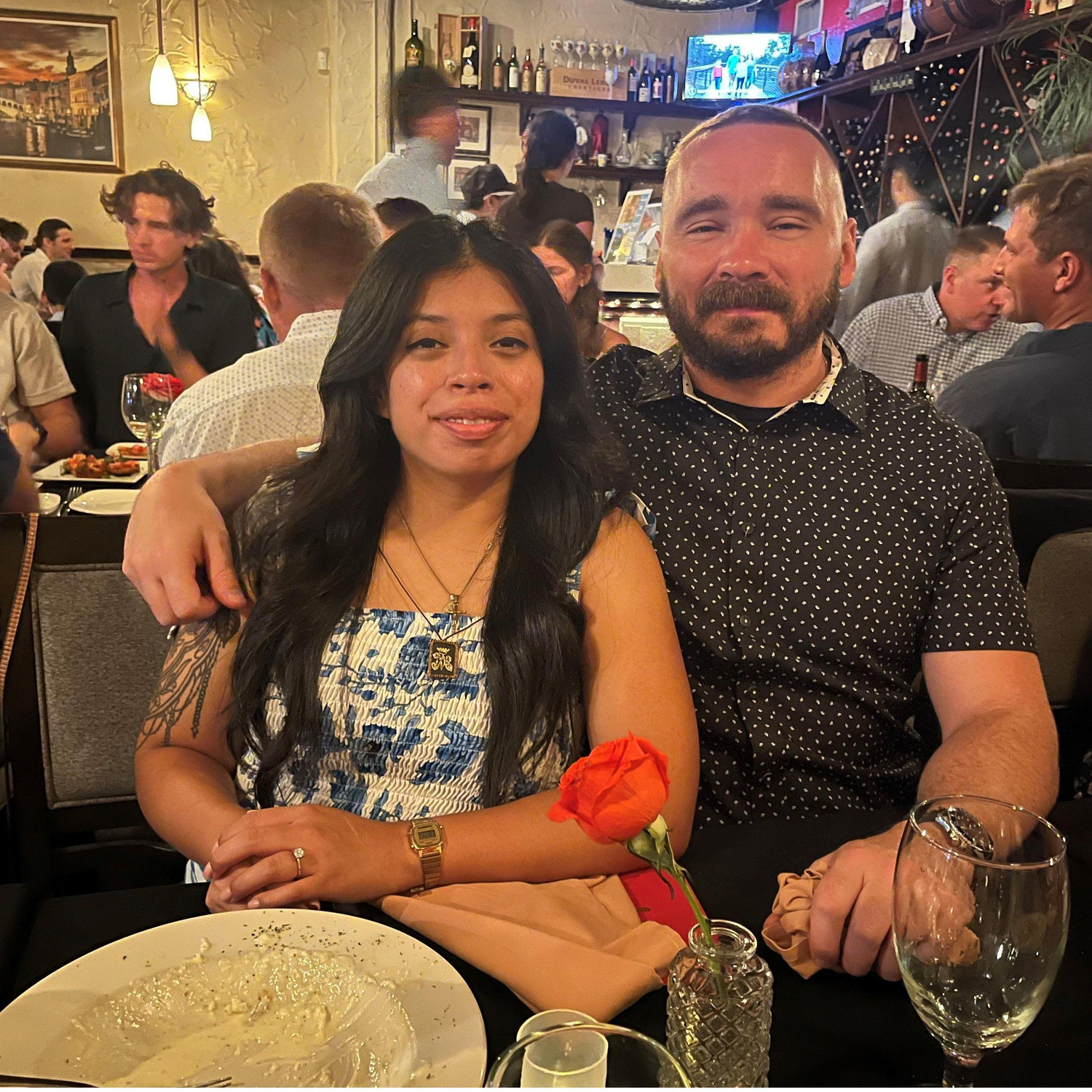 August 31st, 2024: The night we celebrated our engagement with friends!