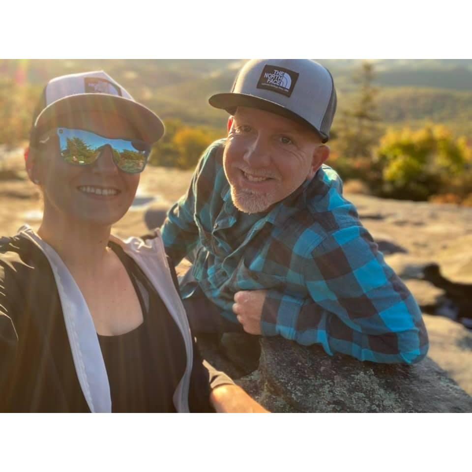 We made coffee and hiked a trail to catch the sunrise!