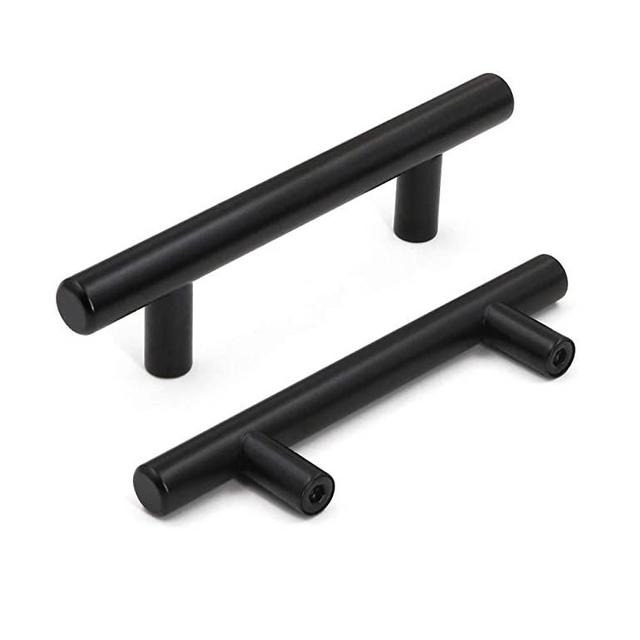26 Pack 3'' Cabinet Pulls Matte Black Cabinet Handles - goldenwarm LS201BK76 Kitchen Cabinet Handles Kitchen Hardware for Cabinets 5'' Length, 3'' Hole Center