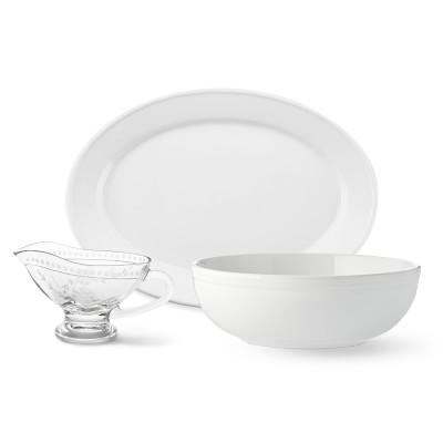 Williams Sonoma Pantry Large Serveware Bundle with Glass Gravy Boat