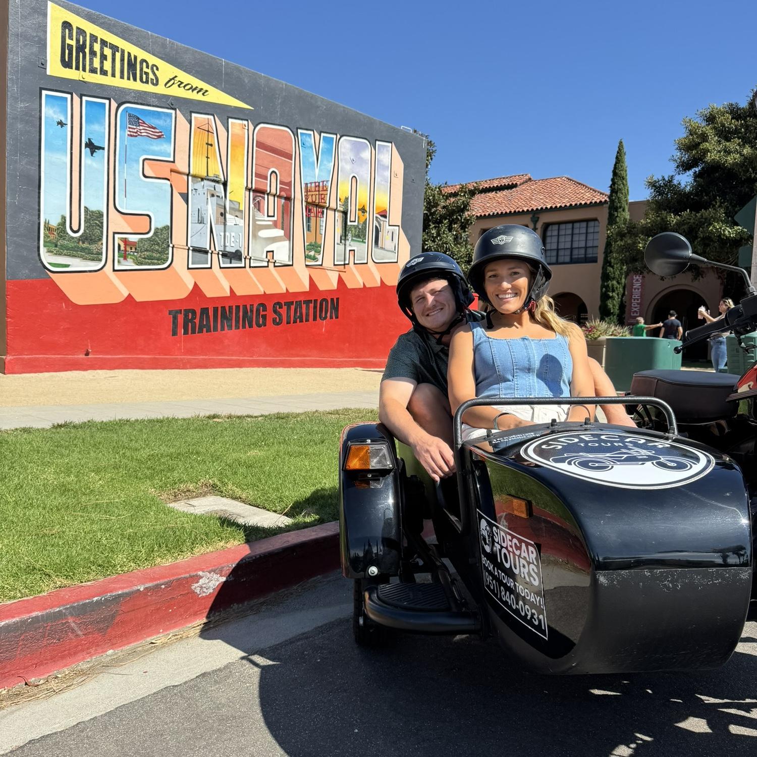 The only time they've been on a motorcycle was in a sidecar for a brewery tour in San Diego!