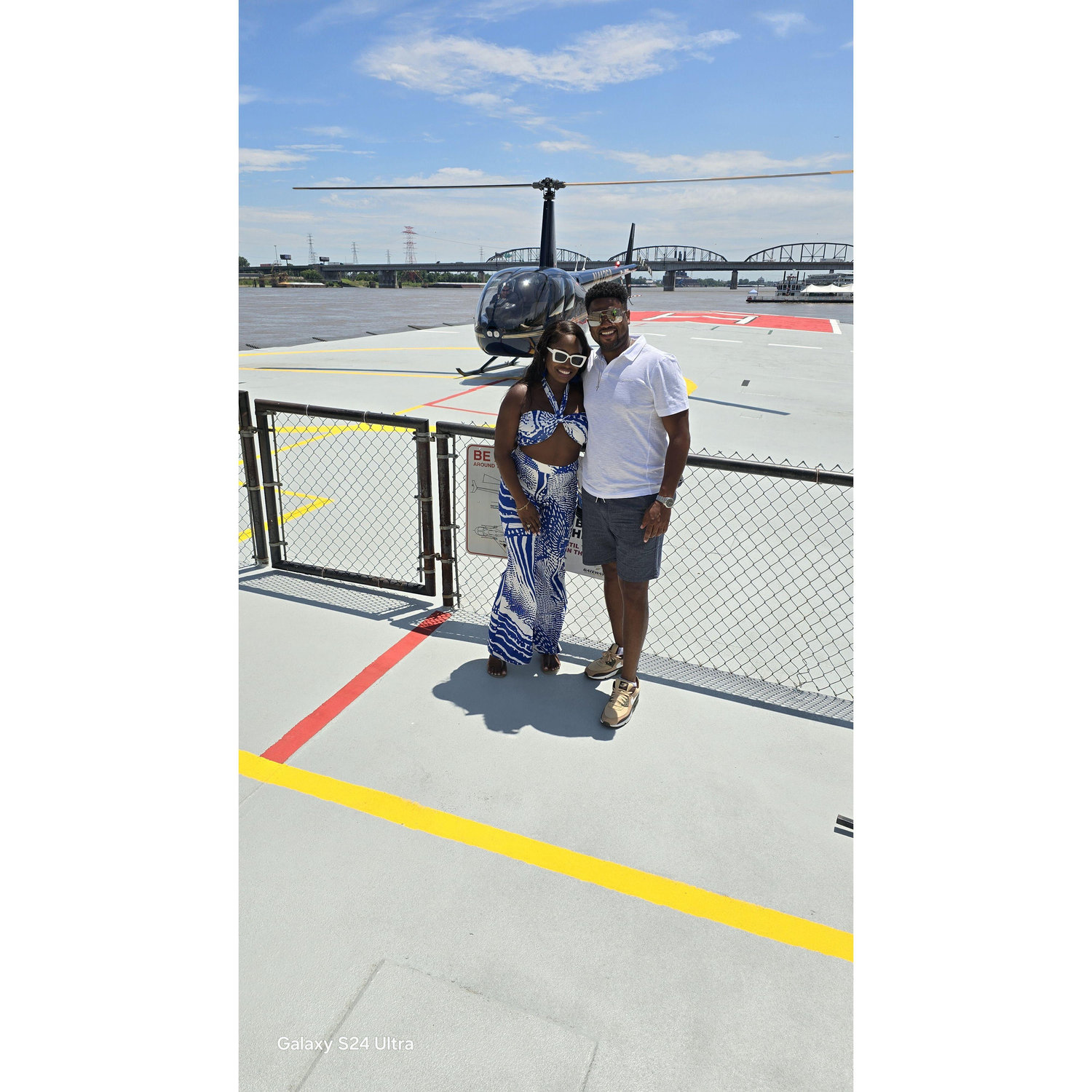 Decided to take a helicopter tour over the city of St. Louis.