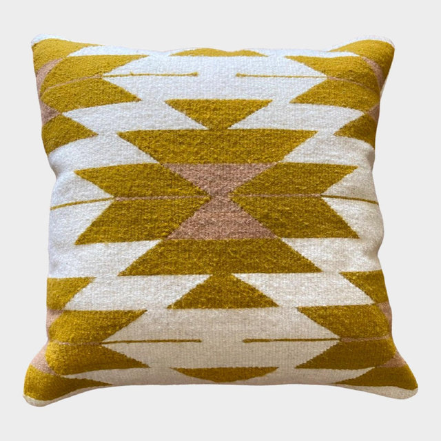 Handwoven Textured wool pillow cover, home decor, Oaxacan wool, gift, pillows