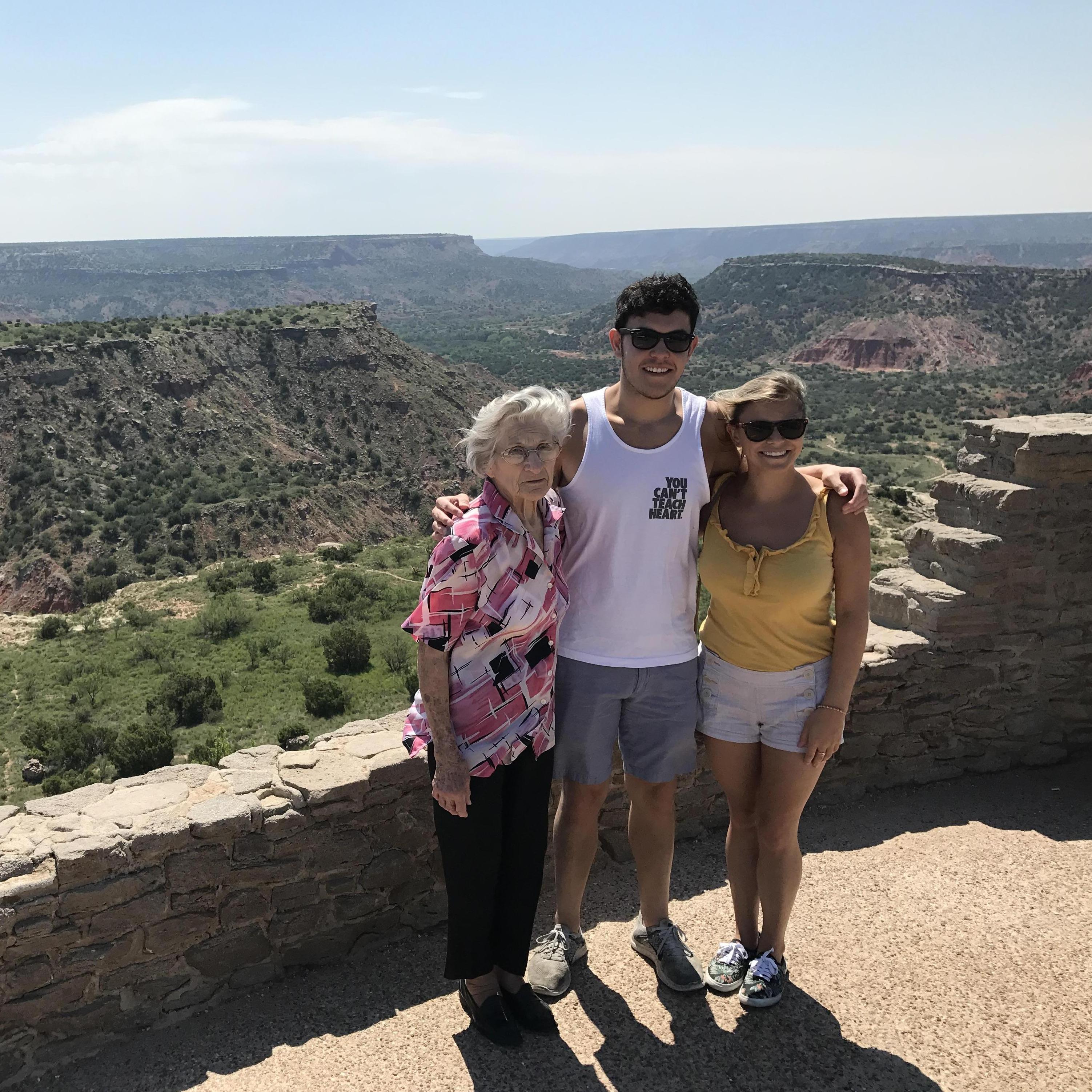 Palo Duro Canyon with Marcus's Grandma, aka Nanny