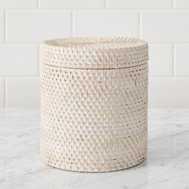 Tava Canister, White Wash, Large