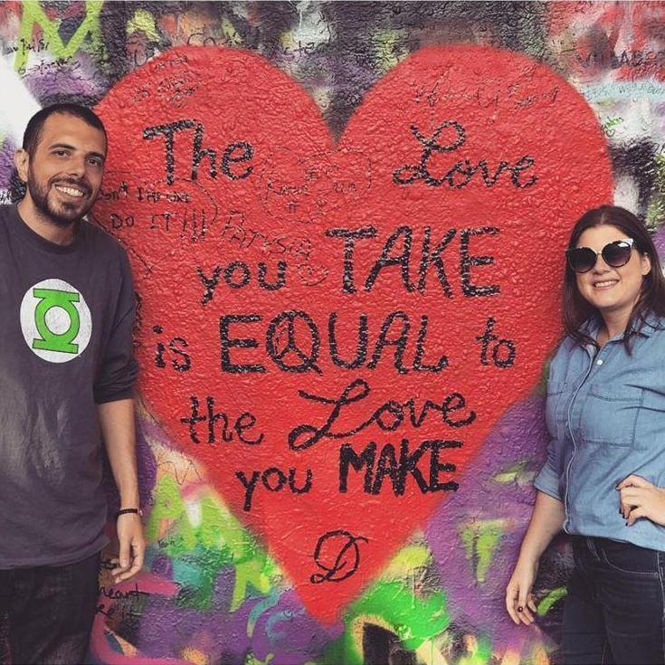 Exploring the amazing John Lennon Wall in Prague, Czech Republic