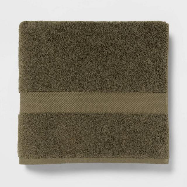 Performance Plus Bath Towel Dark Green - Threshold™