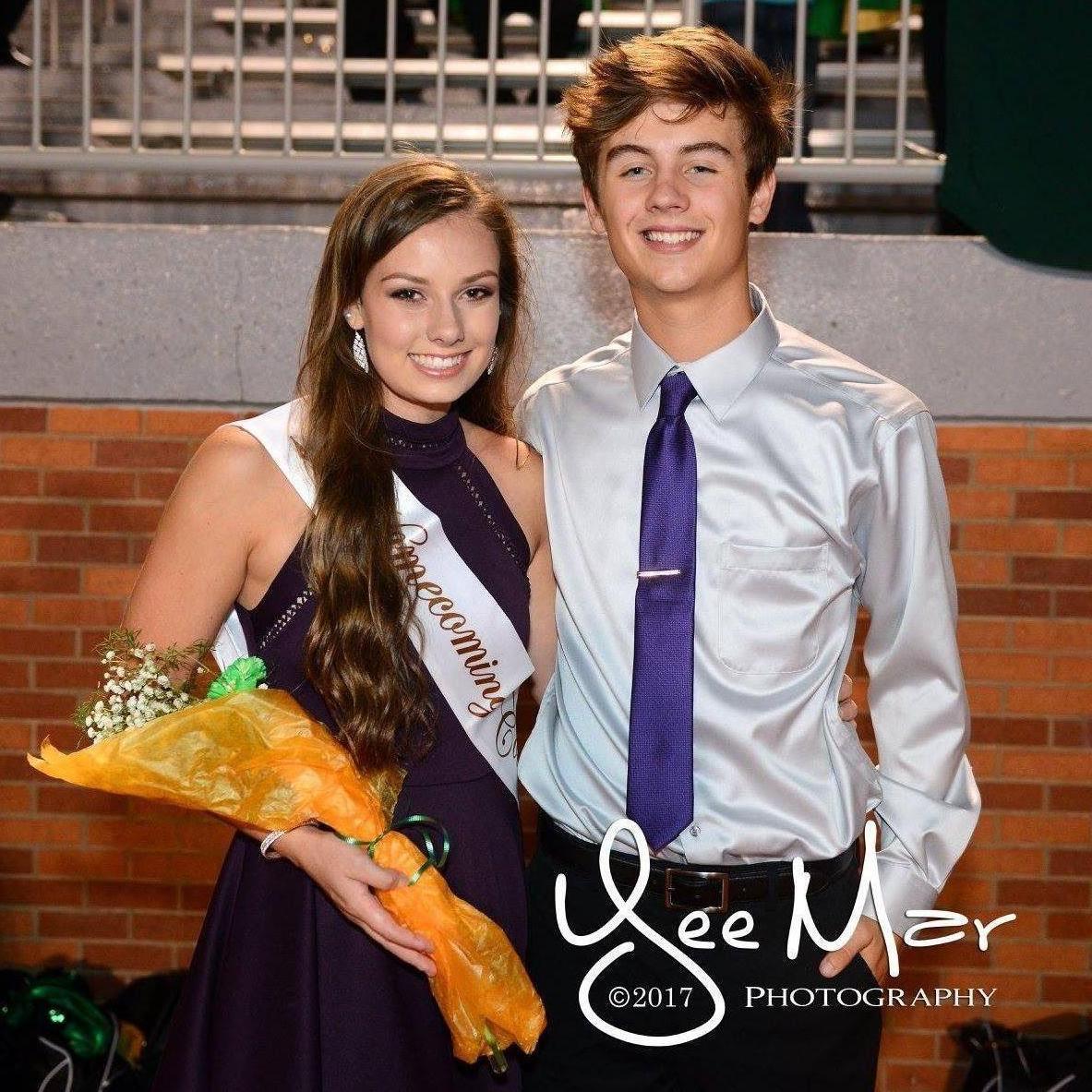Jade was nominated for Homecoming Queen and Carson was her escort.