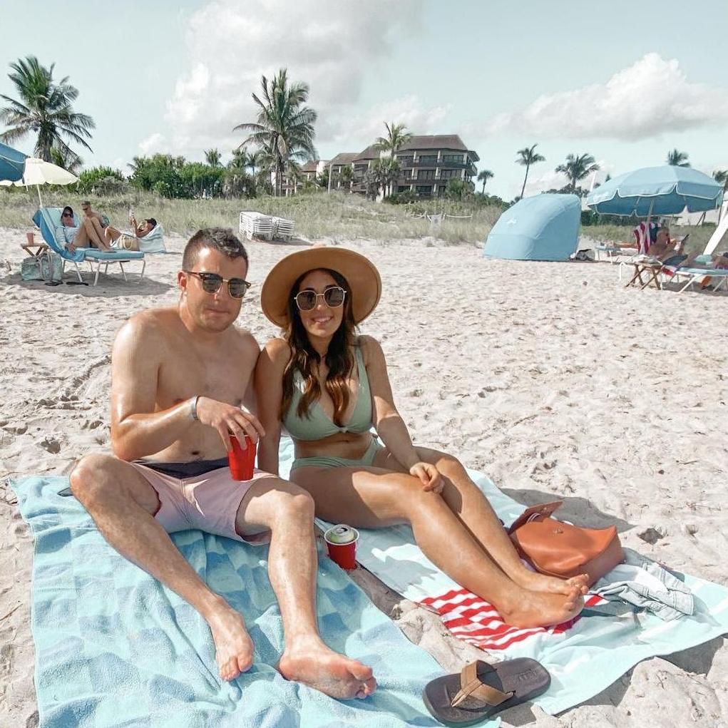 Fun fact: The couple always went to Florida for Thanksgiving. Mikes family just moved to Las Vegas & they are excited to spend next Thanksgiving not only as a married couple, but with both families!