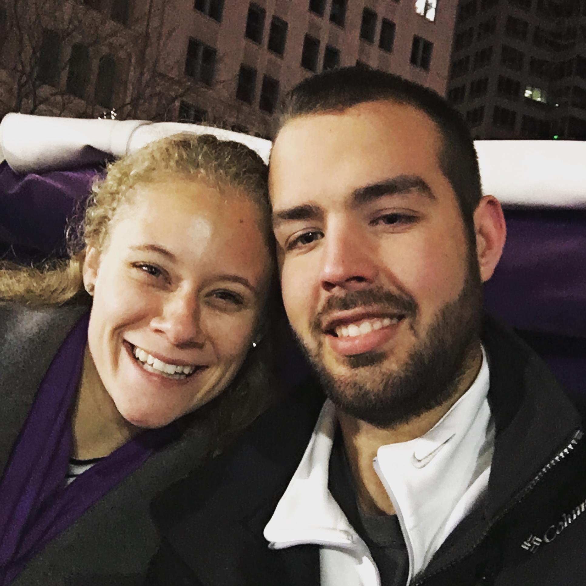 Carriage ride Christmas date downtown Indy. Jake said we could officially start dating now after we had already been dating for a year and a half...apparently he was waiting on his carriage ride date.