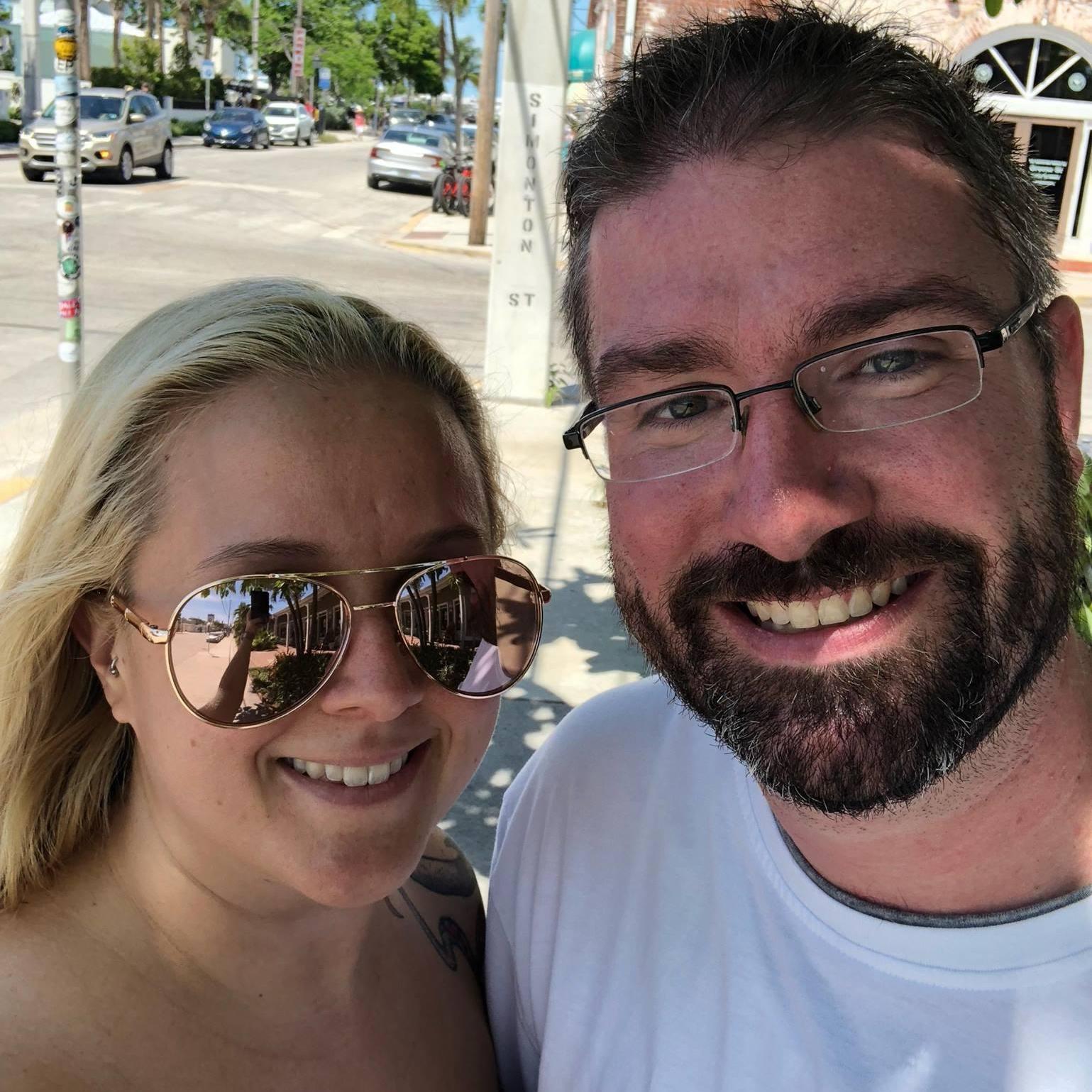 In Key west as a freshly engaged couple <3
