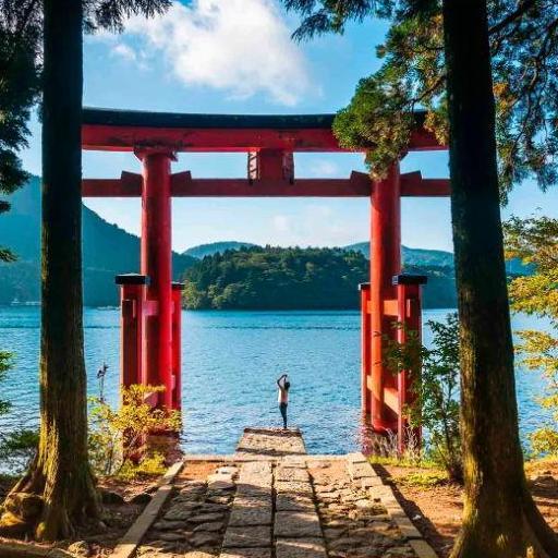 Hakone è una rinomata località termale situata nella regione di Kanagawa, Giappone, a circa 100 chilometri a sud-ovest di Tokyo. Hakone è che l'area è famosa per i suoi onsen, le sorgenti termali giapponesi. Inoltre, Hakone è conosciuta per i suoi "black eggs" (uova nere), che vengono cotte nelle acque vulcaniche locali e si dice che prolunghino la vita di sette anni per ogni uovo mangiato!
Hakone is a renowned spa resort located in the Kanagawa region of Japan, about 100 kilometres southwest of Tokyo. Hakone is that the area is famous for its onsen, the Japanese hot springs. In addition, Hakone is known for its 'black eggs', which are cooked in the local volcanic waters and are said to prolong life by seven years for every egg eaten!