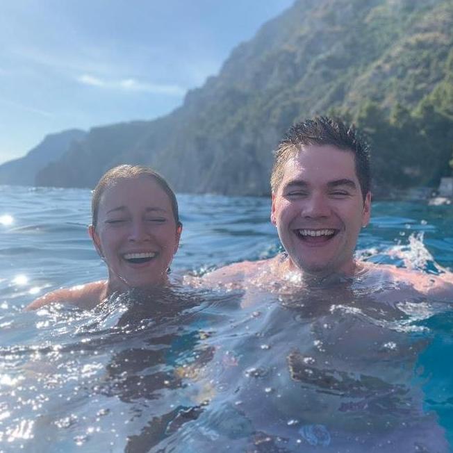 Swimming in the Amalfi Coast, Italy