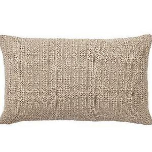 Honeycomb Lumbar Pillow Cover, 16X26", Driftwood
