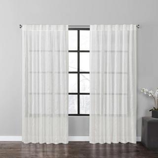 Dotted Slub Window Panel, Set of 2