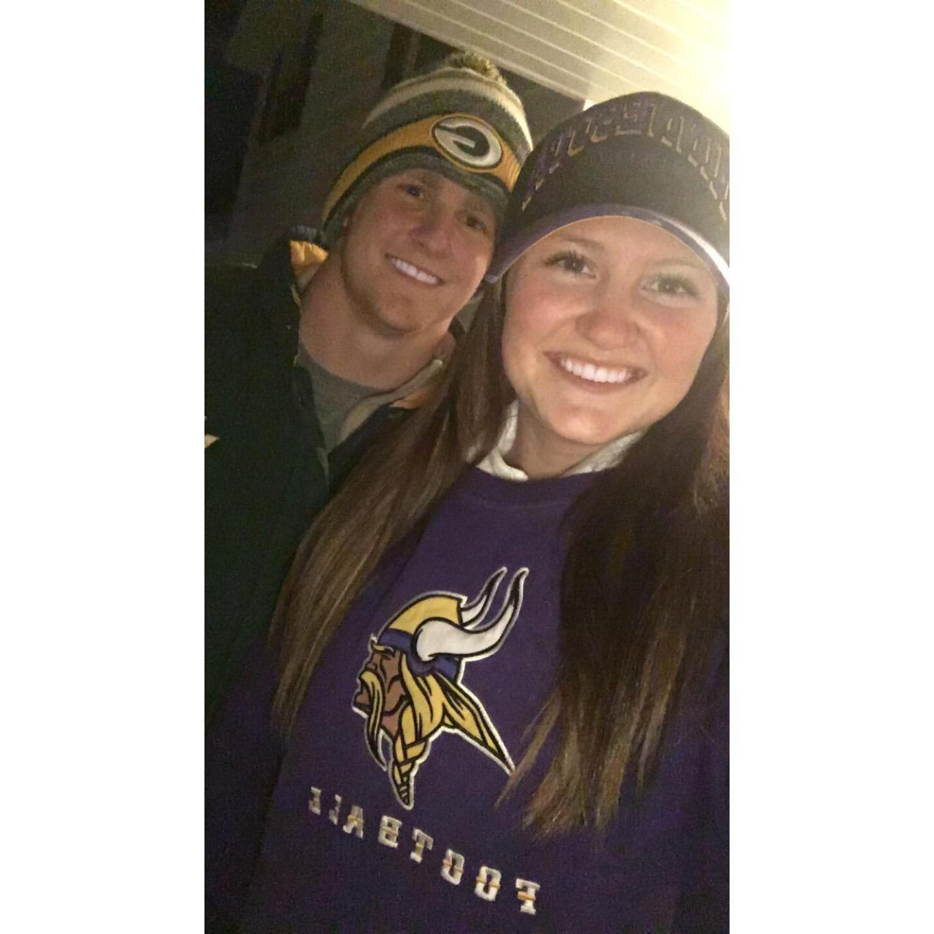 Packers/Vikings game at Lambeau Field in Green Bay, WI