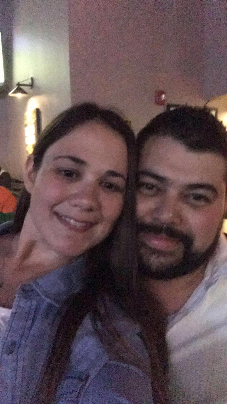 Our first photo as a couple.
Double date with Carrie & Paco