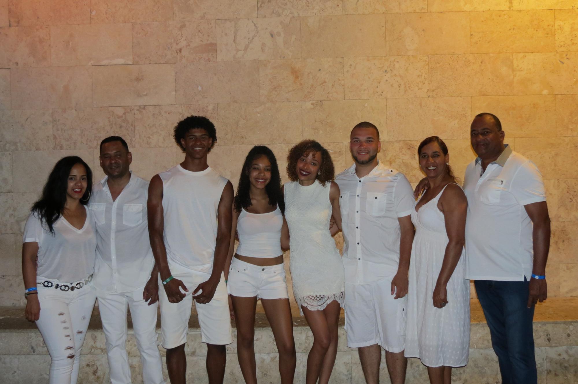 July 10,2017 - Family photos in Dominican Republic. All white night