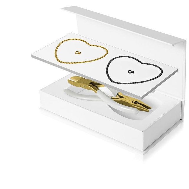 WeLocked Permanent Couples Bracelet Kit – Locking Heart Clasp DIY Bracelet Set for Couples, Friends, and Family – Unique Gift for Anniversary, Valentine’s Day, Birthday – His & Hers Matching Bracelets