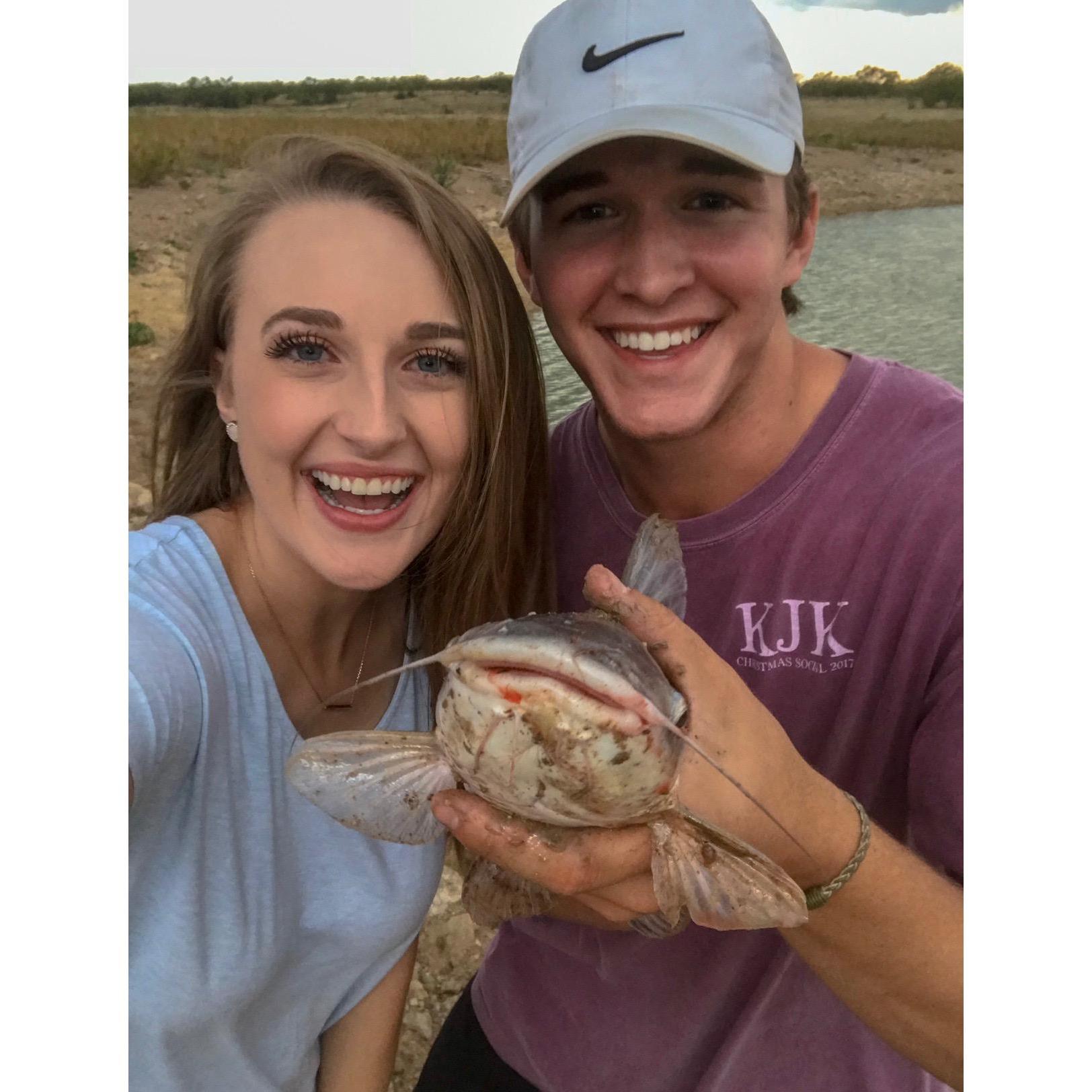 We like to fish if you can't tell