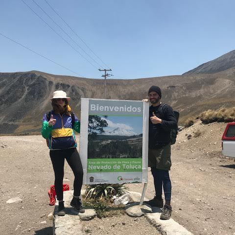 After hiking around a volcanic crater lake in Mexico