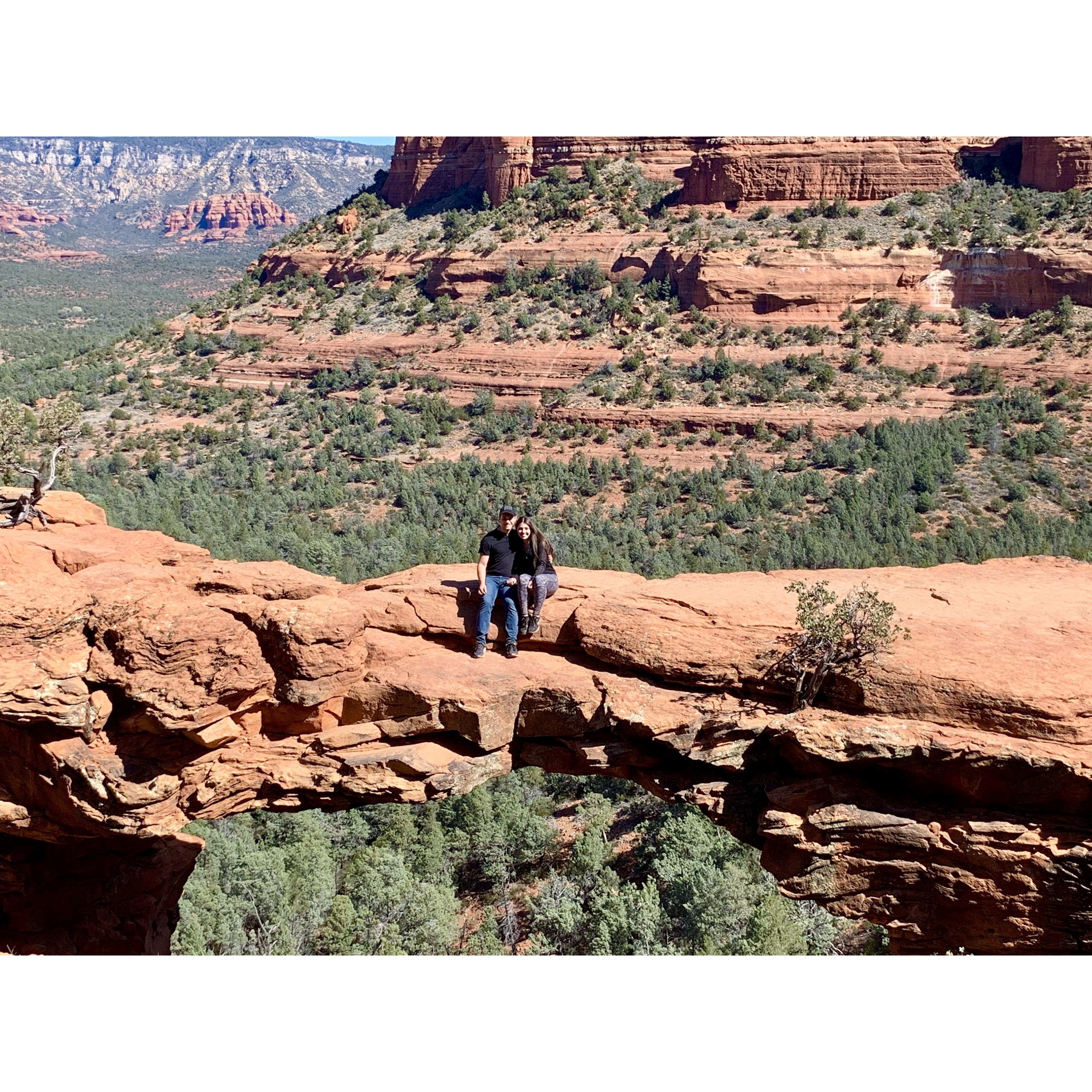Hiking Devil's Bridge in Arizona!