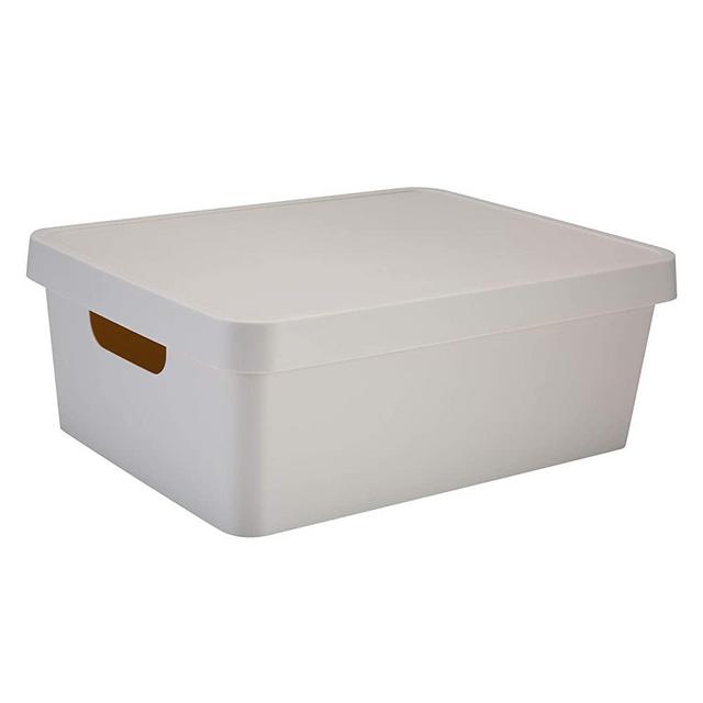 Simplify Lid Vinto Storage Box, Medium, Ivory