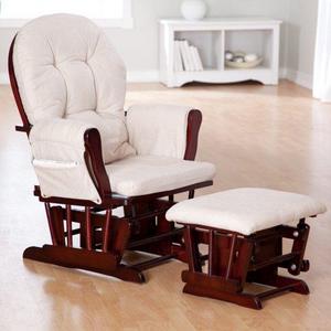 Storkcraft Bowback Glider and Ottoman Set