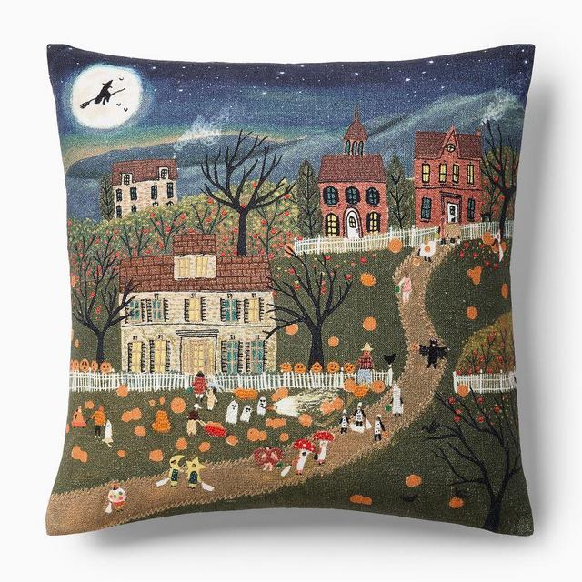 Nicole Cicak Halloween Harvest Pillow Cover 20x20, Multi