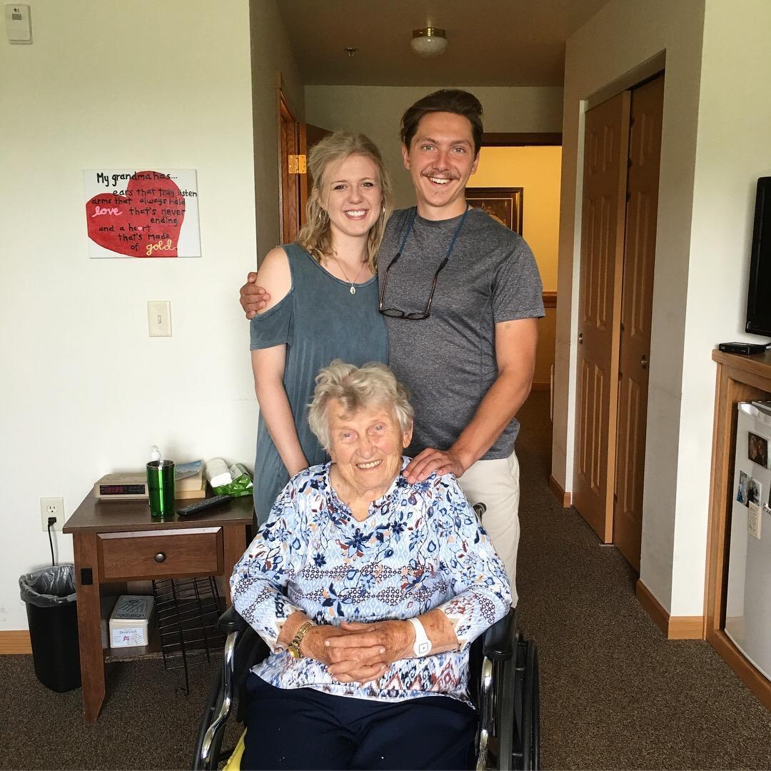 Rocco with my grandmother and I!