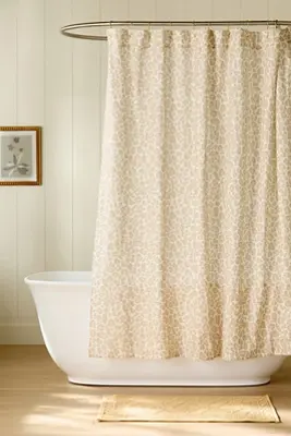 The Printed Cotton Slub Shower Curtain Collection