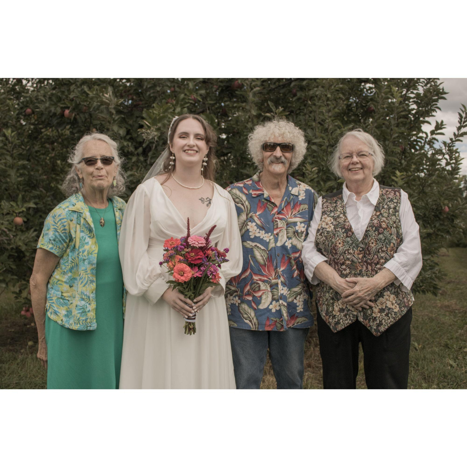 Lillian with her late grandmother Rae, "Grampy O", and Gram Pat!