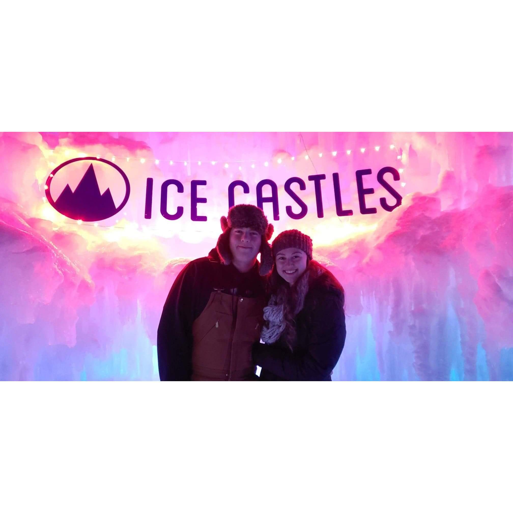 First official date - Lake Geneva Ice Castles - Valentine's Day Trip 2019