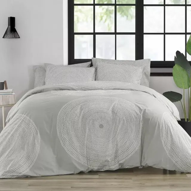 marimekko® Fokus 3-Piece King Comforter Set in Grey