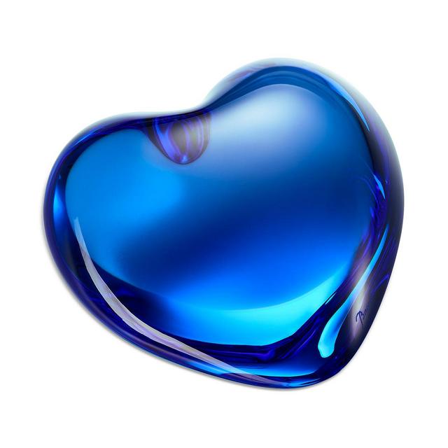 Baccarat Coeur Amor Blue Puffed Heart