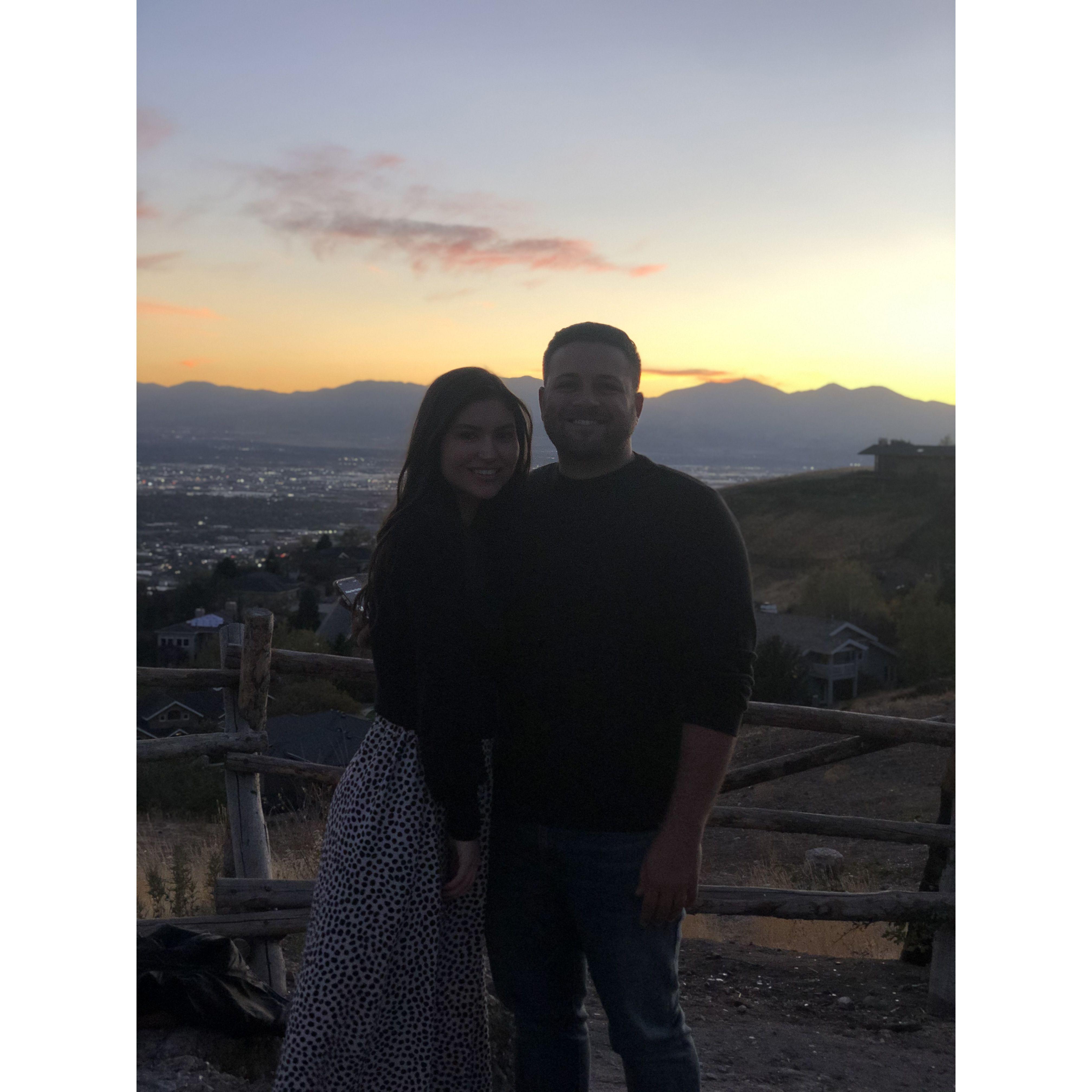 Our first photo together. Salt Lake City, Utah
