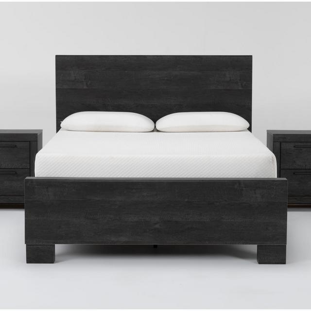 Derrie Black King 3 Piece Bedroom Set With 2 2 Drawer Nightstands