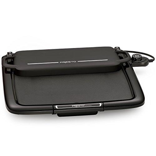 Presto 07023, W/WARMING RACK Griddle, 14" x 15", Black